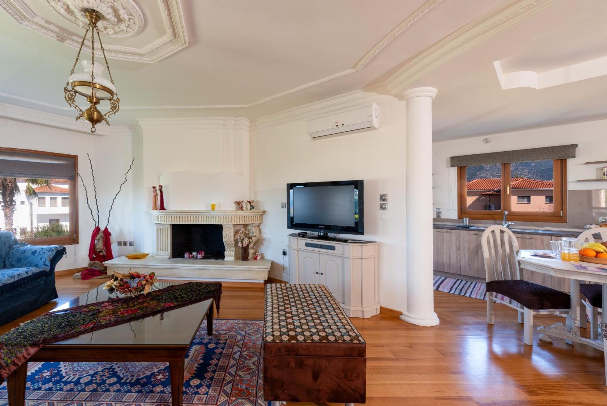 شقة Christina'S Twin Palm Trees House أغريا المظهر الخارجي الصورة
