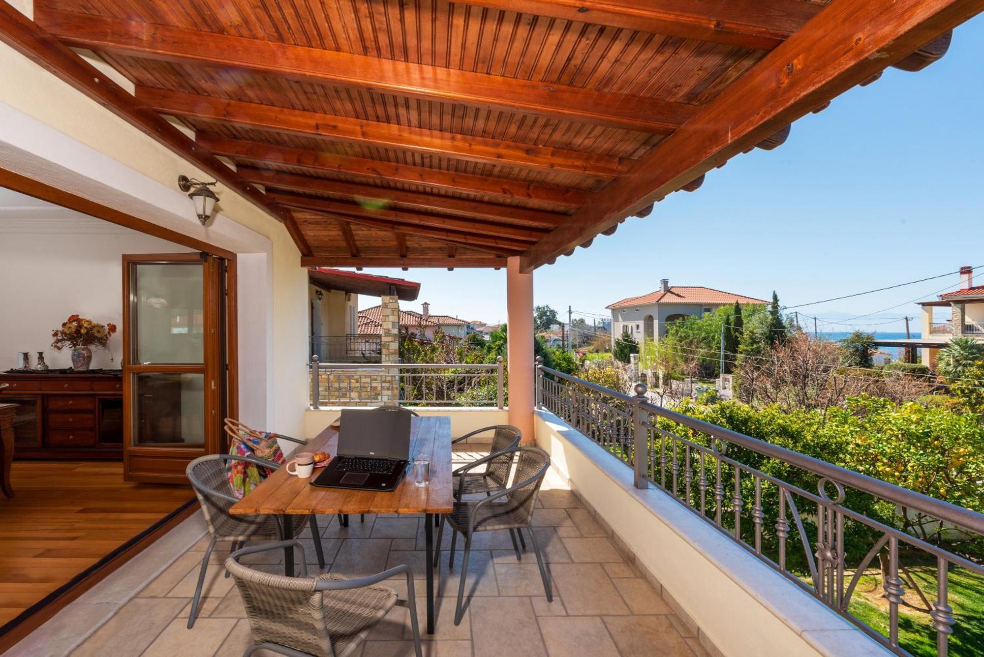 شقة Christina'S Twin Palm Trees House أغريا المظهر الخارجي الصورة
